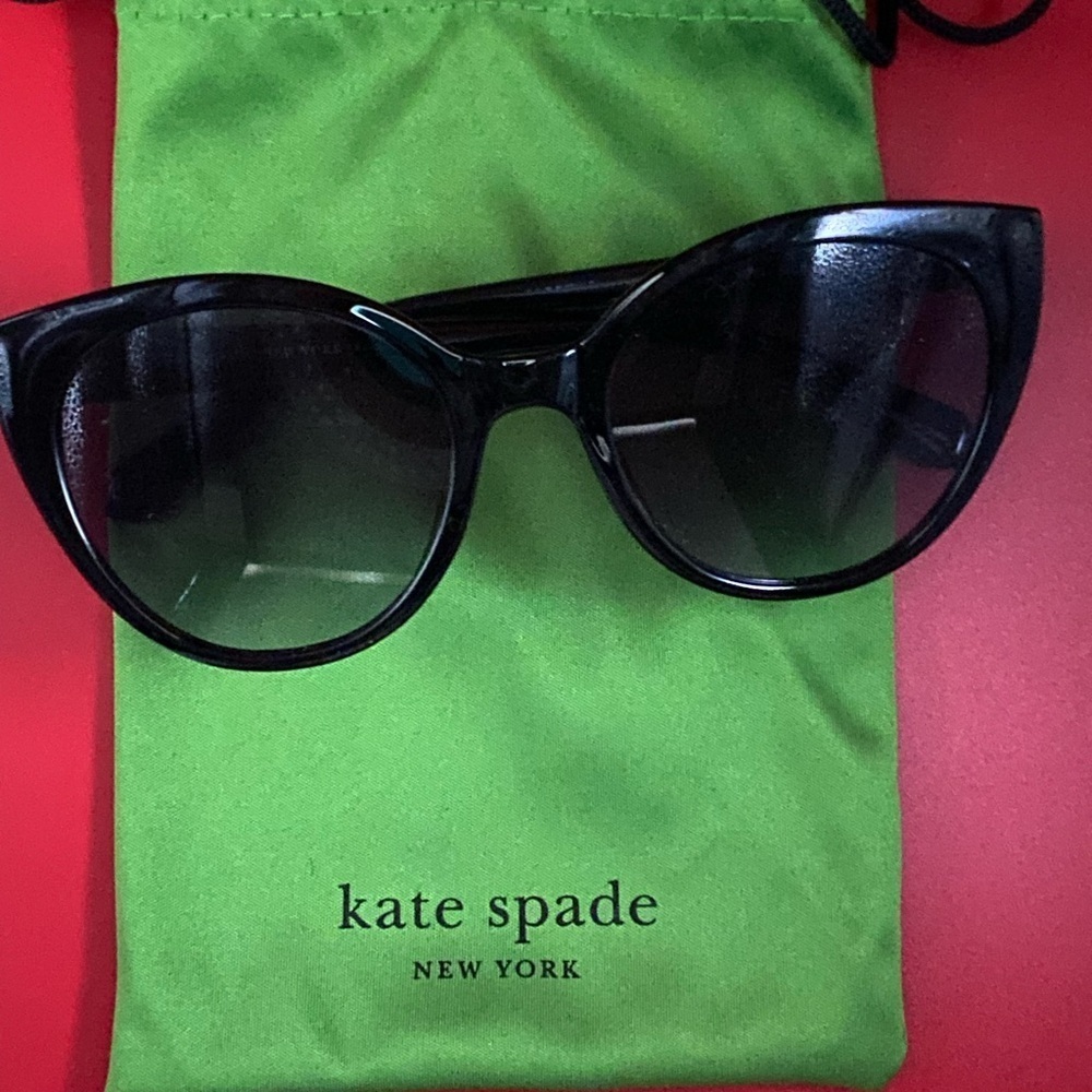 Kate Spade Black Cat-Eye Sunglasses